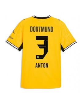Moški Nogometna dresi replika Borussia Dortmund Waldemar Anton #3 Domači 2026-27 Kratek rokav Moški Nogometna dresi replika Borussia Dortmund Waldemar Anton #3 Domači 2026-27 Kratek rokav